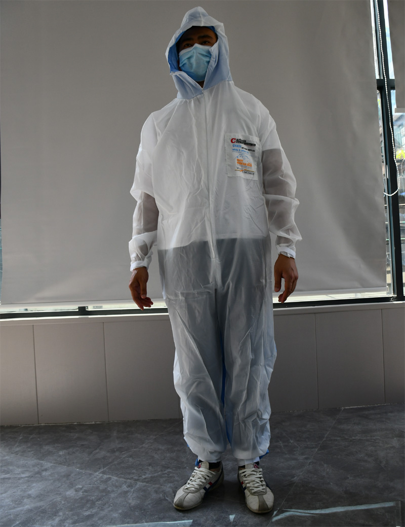 White protective clothing